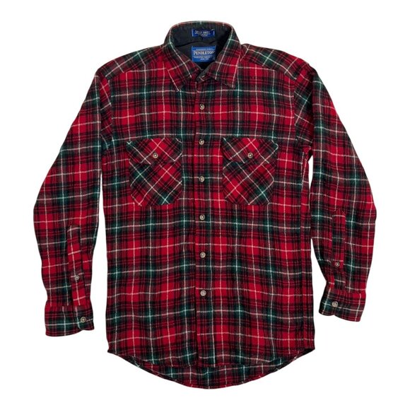 Vintage Pendleton Plaid Field Shirt Authentic O’Neil Tartan Flannel Women's M - Picture 1 of 8